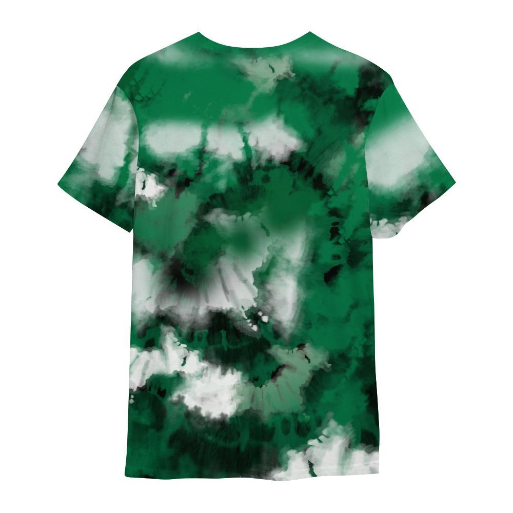 Shirt To Match Lucky Green 2s - God Blessed Tie Dye All Over Print