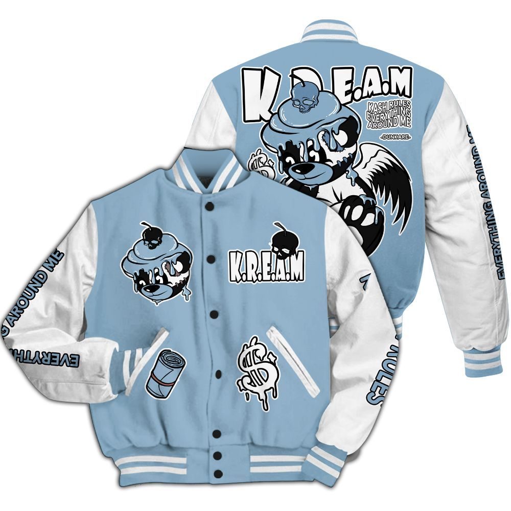 Varsity Jacket To Match High University Blue 1s - Loot Bear All Over Print