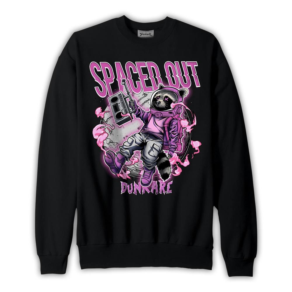 Sweatshirt To match Hyper Violet 4s Sweatshirt - Spaced Out Raccoon Graphic 1505 NMP