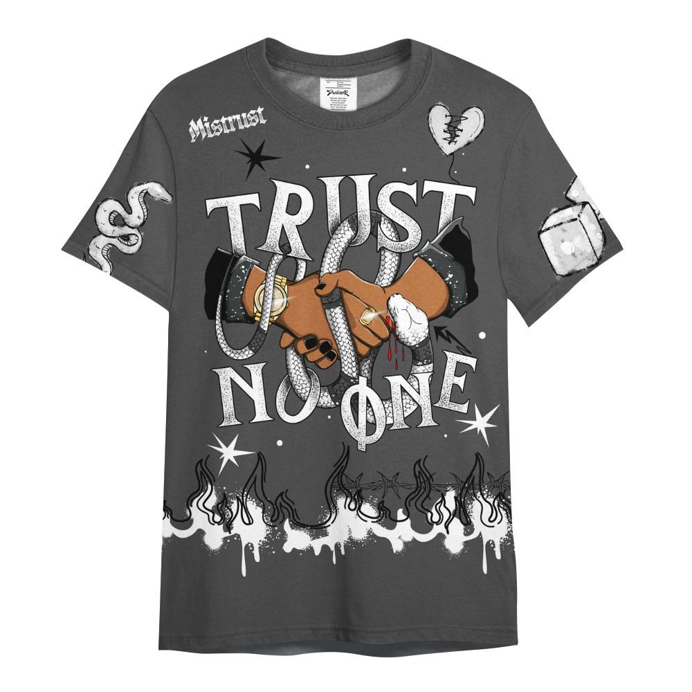 Shirt To Match Fear 4s - Trust No One Snake-Bite Doodle Crayon All Over Print