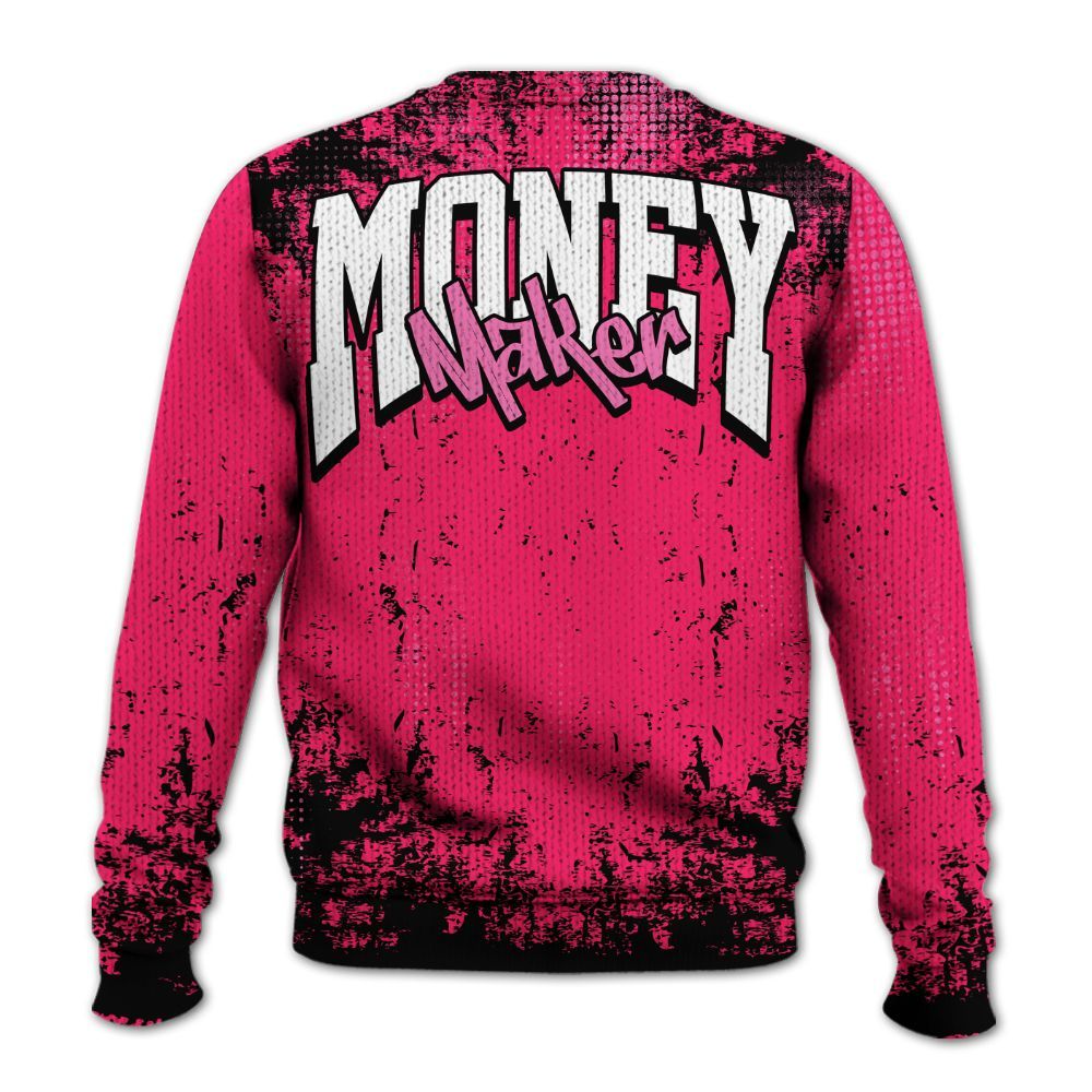 Knitted Sweater To Match Air VaporMax Plus Triple Pink - Move In Silence Money Street Retro