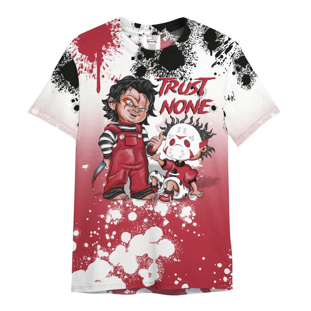 Shirt To Match Space Jam OG 2026 9s - Trust No One Scary All Over Print
