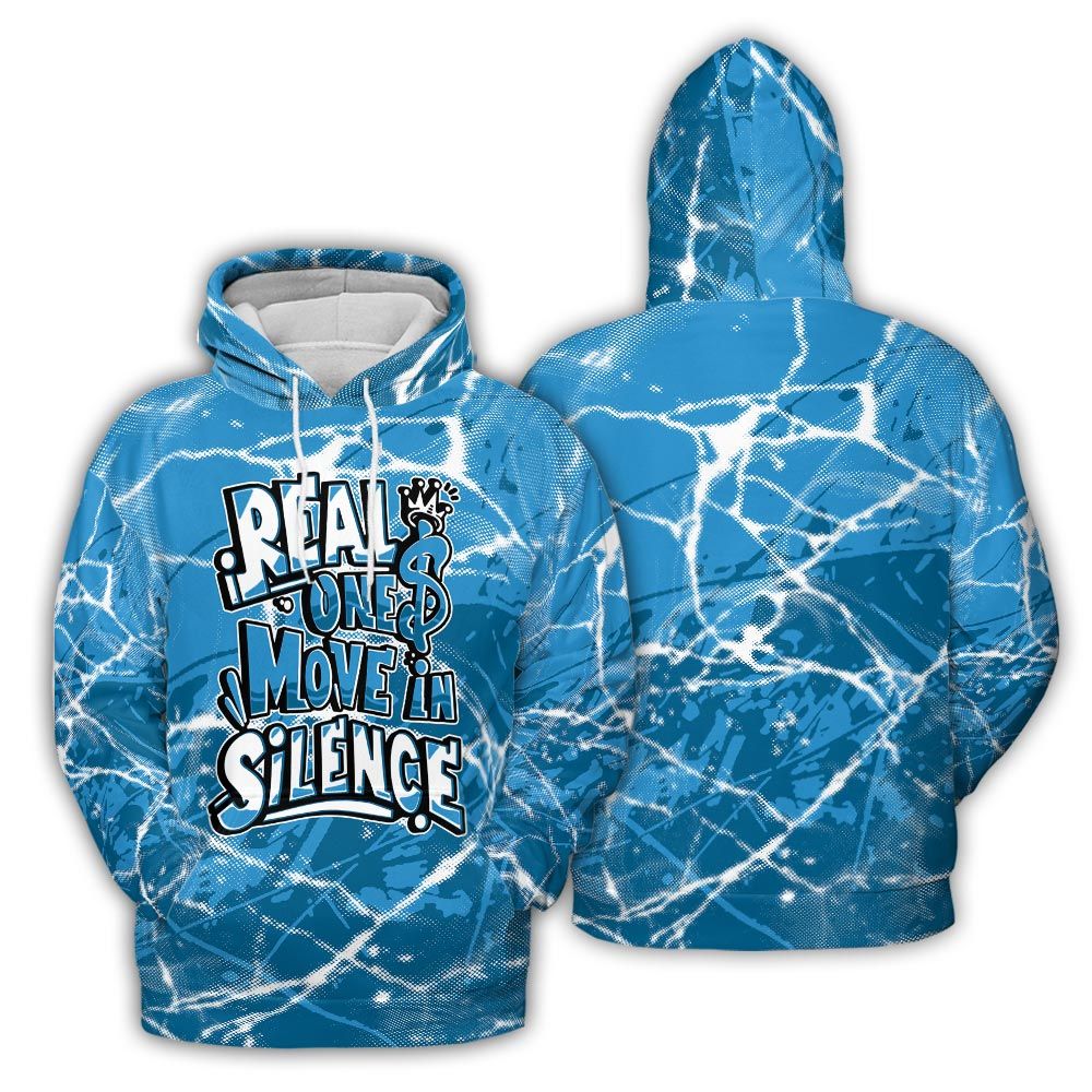Hoodie To Match Powder Blue 9s Hoodie - Ones Move In Silence Graphic Profound Hoodie Unisex