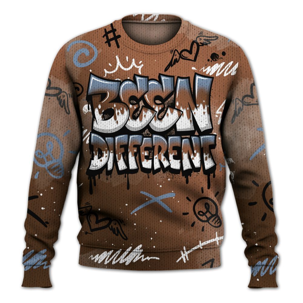 Knitted Sweater To Match Air Foamposite Metallic Copper - Drip Been Di2ferent