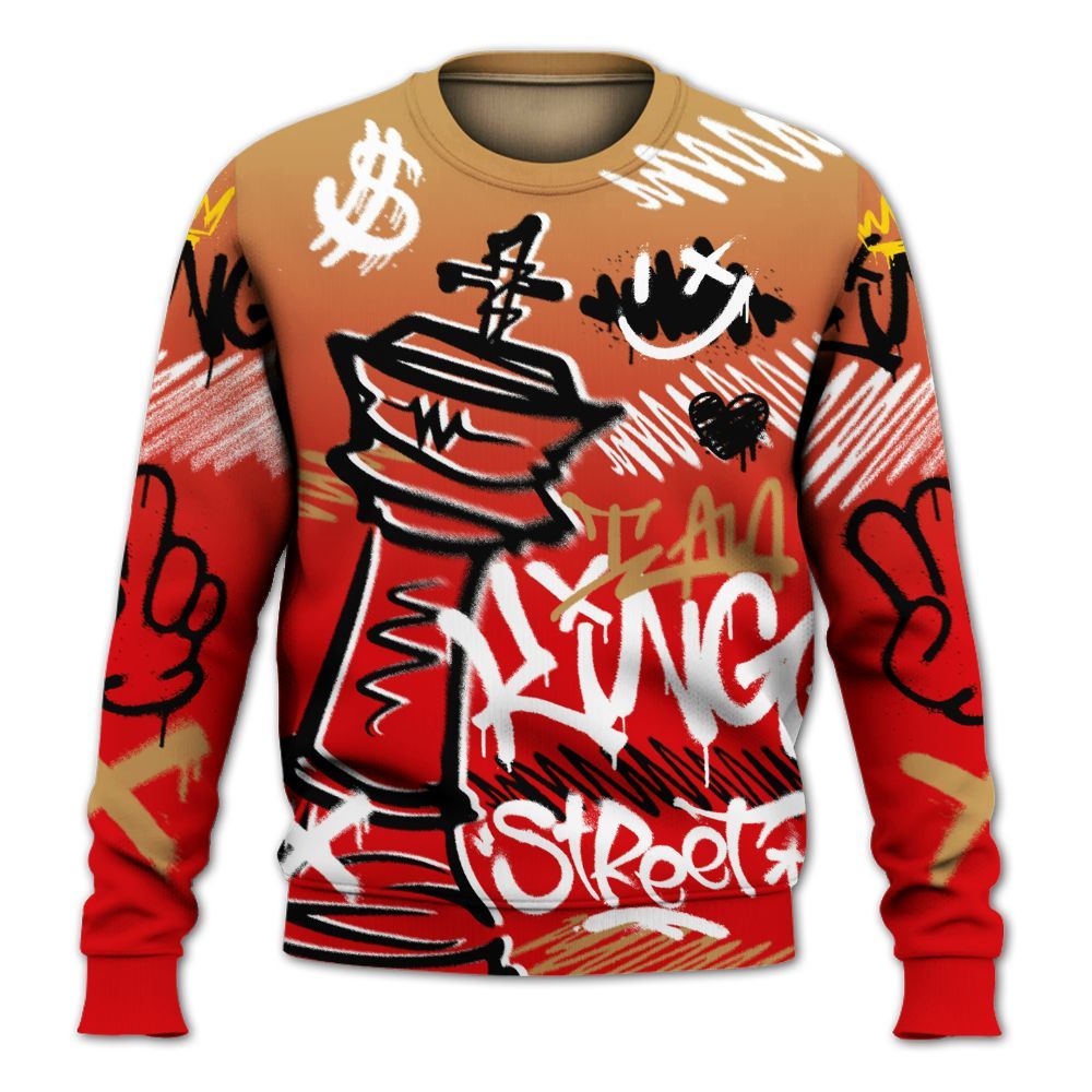 Sweatshirt To Match Kobe 5 Red Year Of The Mamba - Street King Chess Streetwear All Over Print