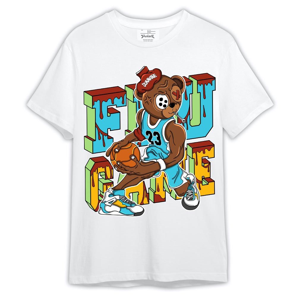 Shirt To Match SB Dunk Di'Orr Greenwood - Graphic Flu Game Bear Shirt Outfit
