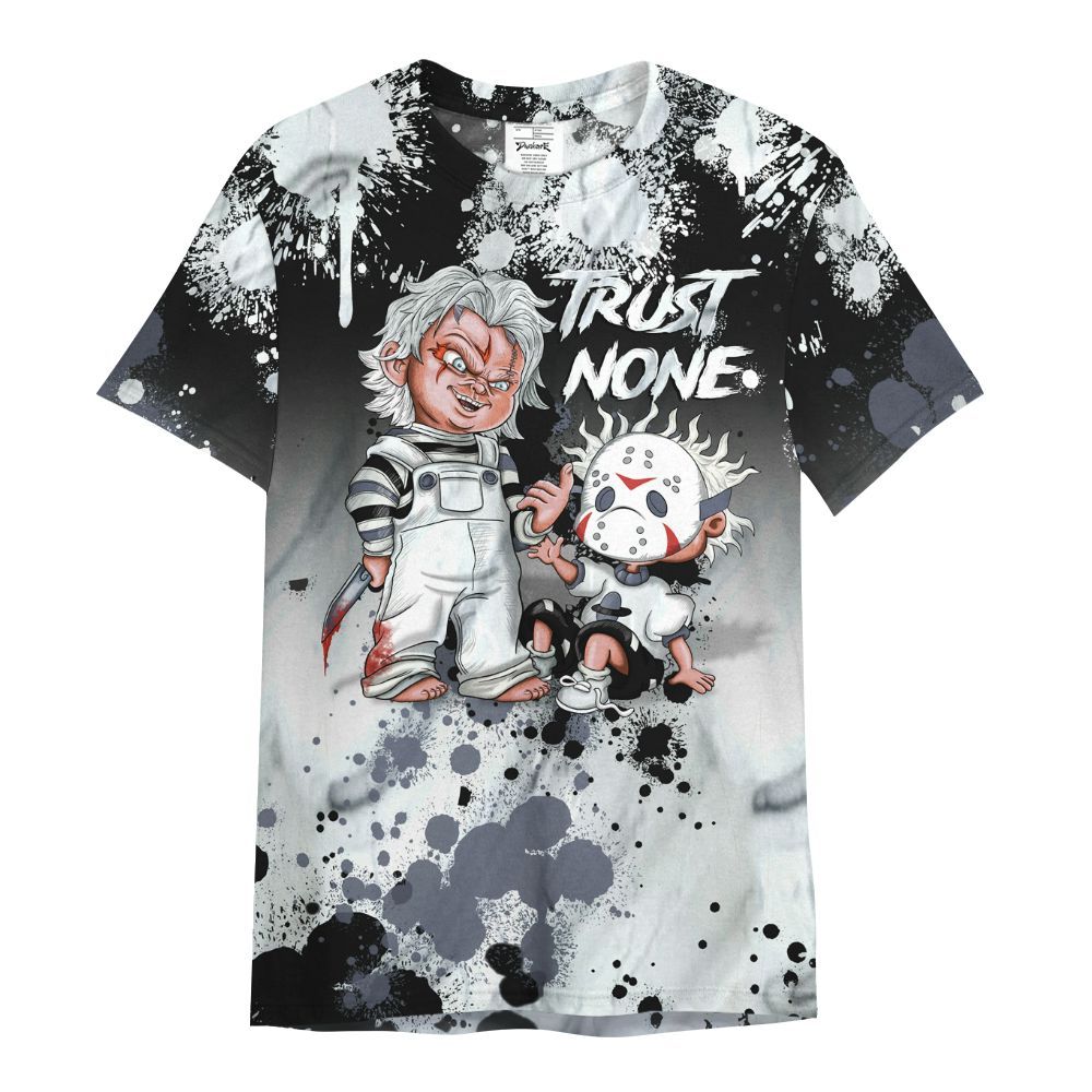 Shirt To Match Air Foamposite Jin Kazama - Trust No One Scary All Over Print