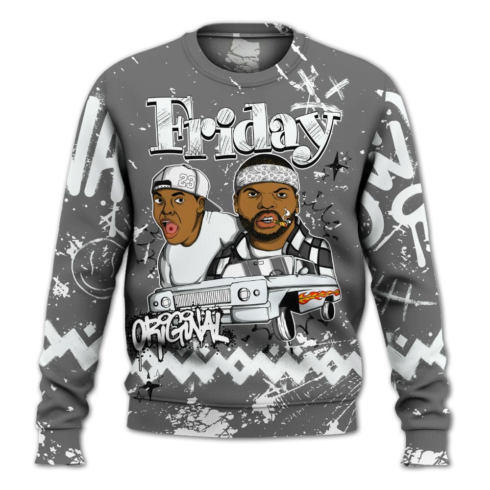 Sweatshirt To Match Retro Stealth 12s - Friday Sneaker Crayon All Over Print