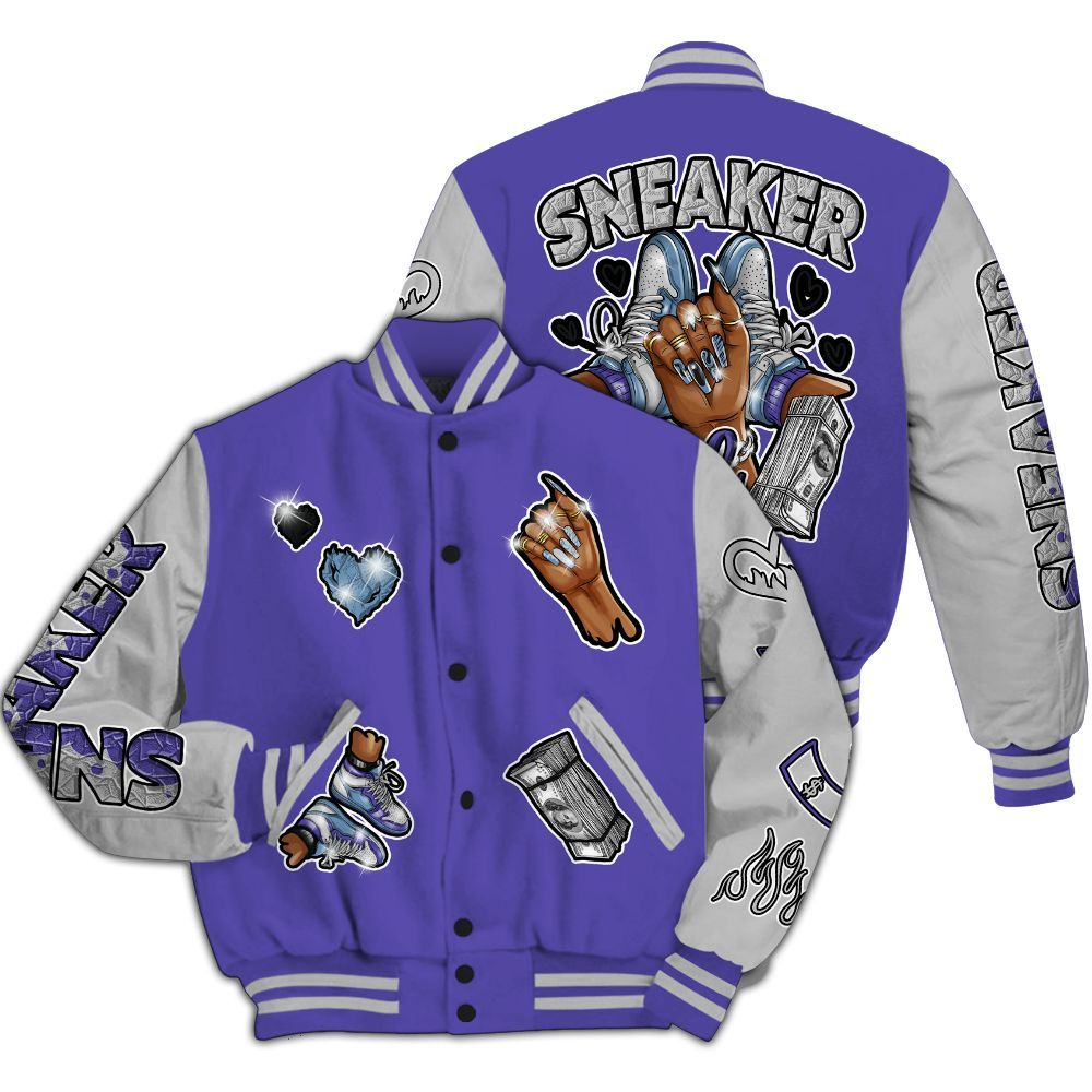 Varsity Jacket To Match Retro Concord 5s - Sneakerz Girlz All Over Print