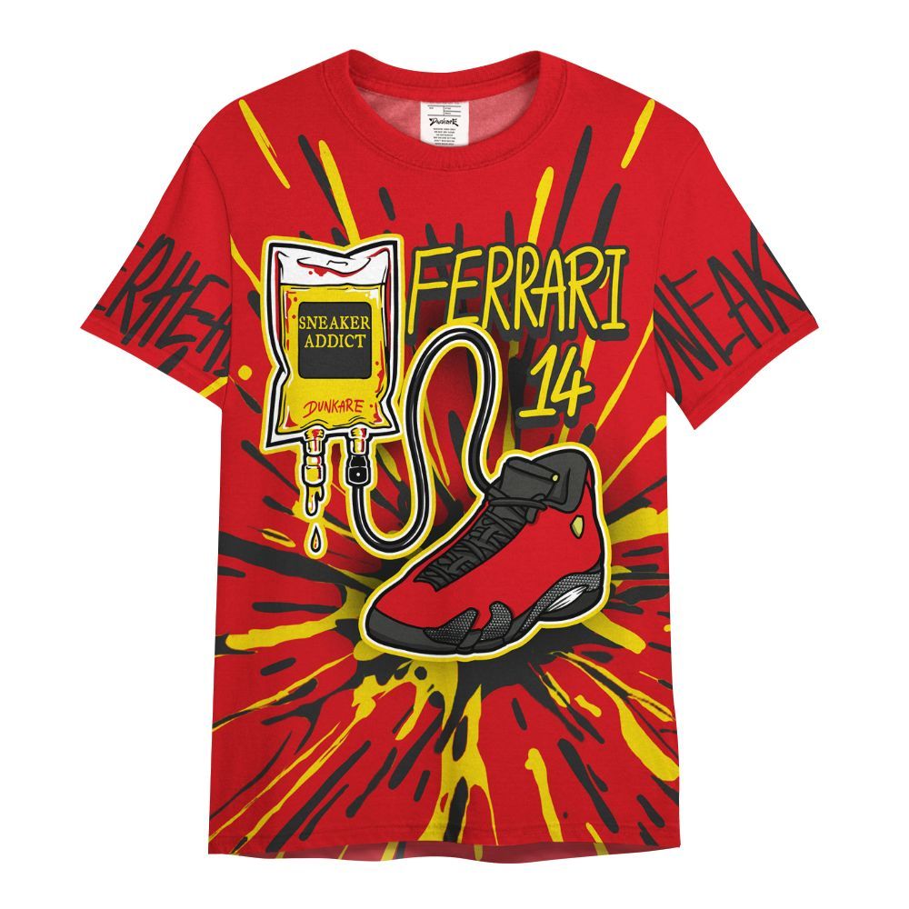 Shirt To Match Ferrari 14s - Sneaker Sickness Splash All Over Print