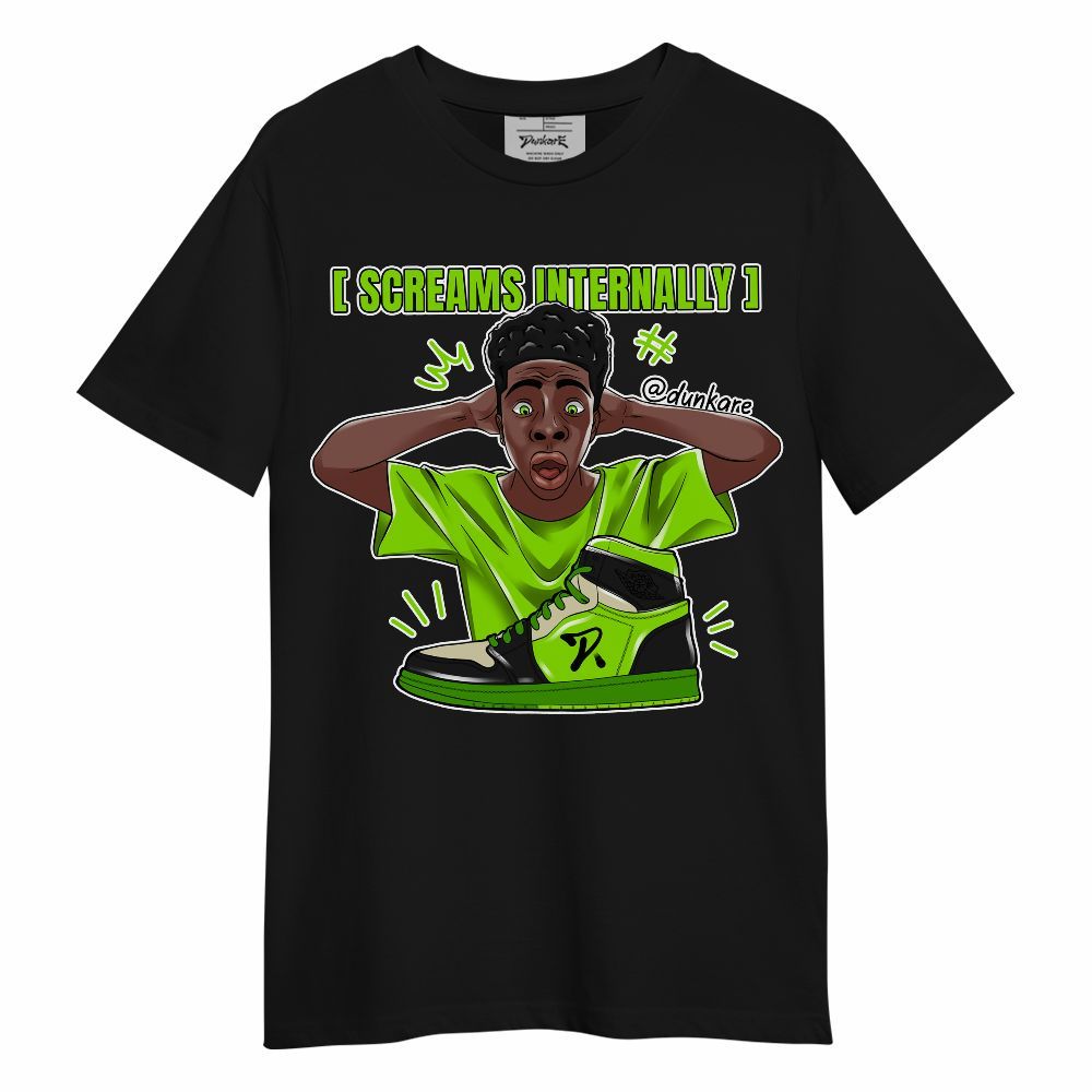Shirt To Match Electric Green 6s - Scream Internally Unisex Shirt