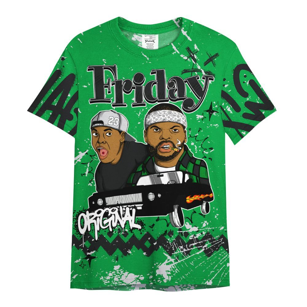 Shirt To Match Low Lucky Green 1s - Friday Sneaker Crayon All Over Print