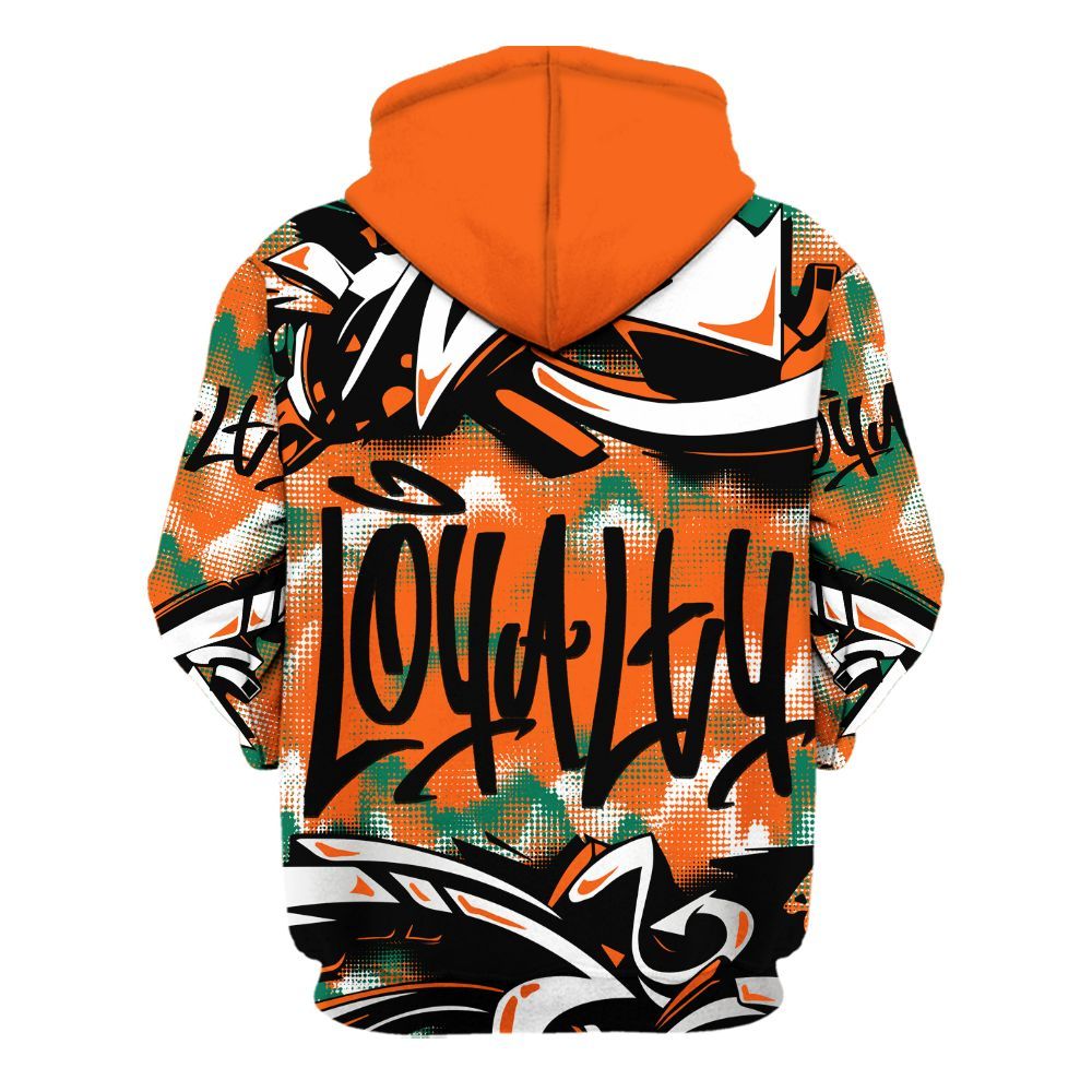Hoodie To Match SoleFly Sail Gorge Green 3s - Loyalty Out Value Graffiti All Over Print