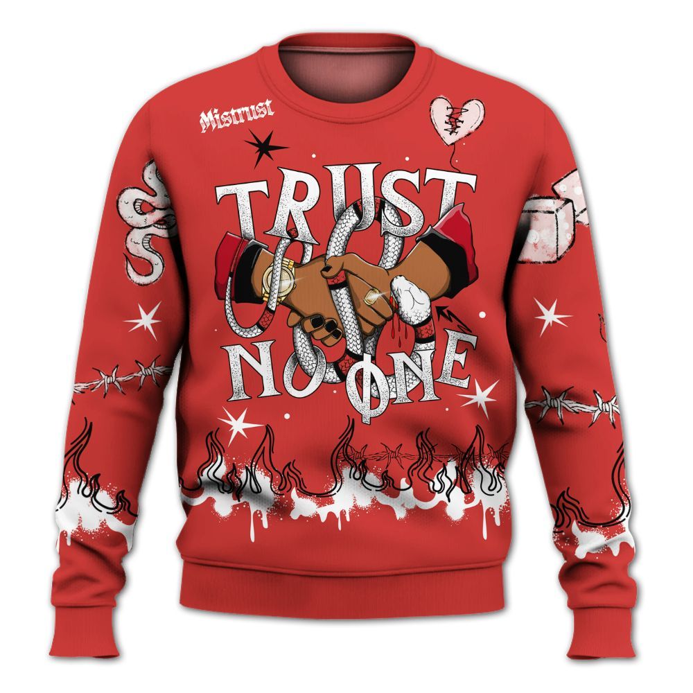 Sweatshirt To Match Scoot Zeros ODD City - Trust No One Snake-Bite Doodle Crayon All Over Print