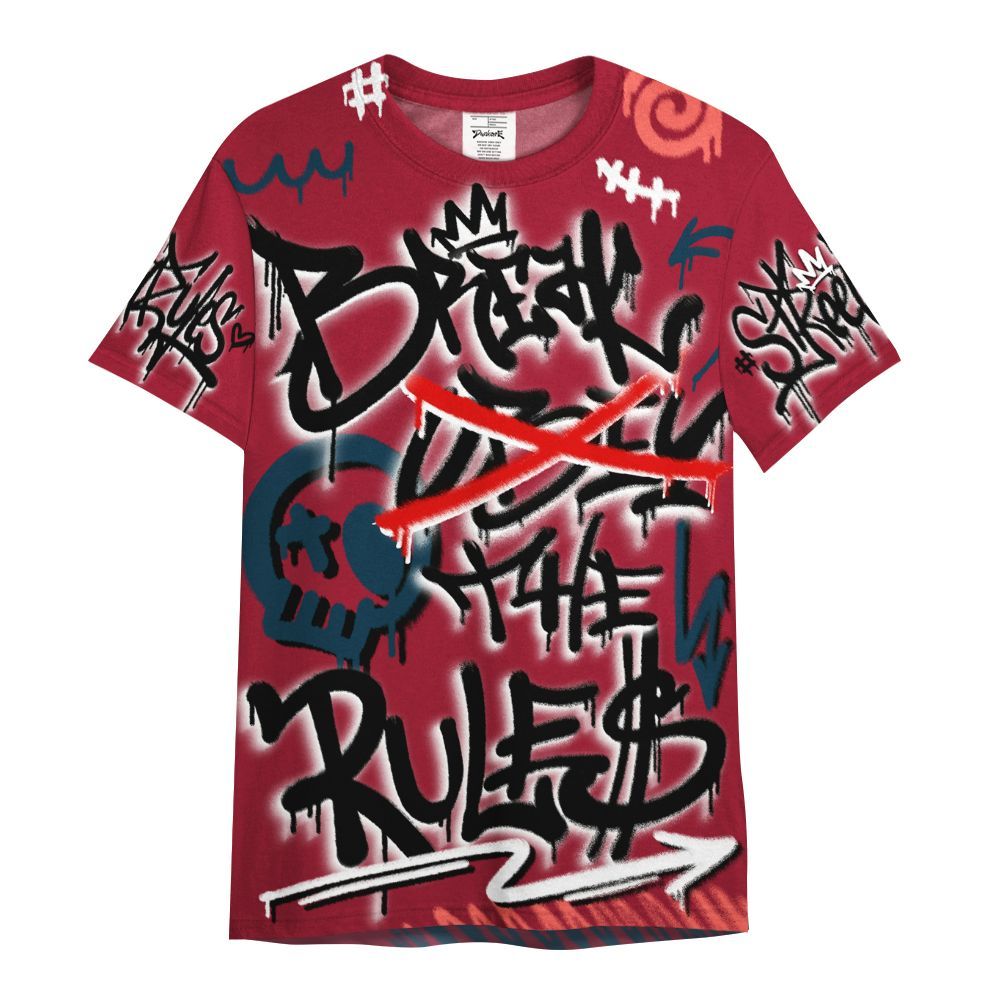 Shirt To Match Mid Multi Color 2022 1s - Break Rules Streetwear All Over Print