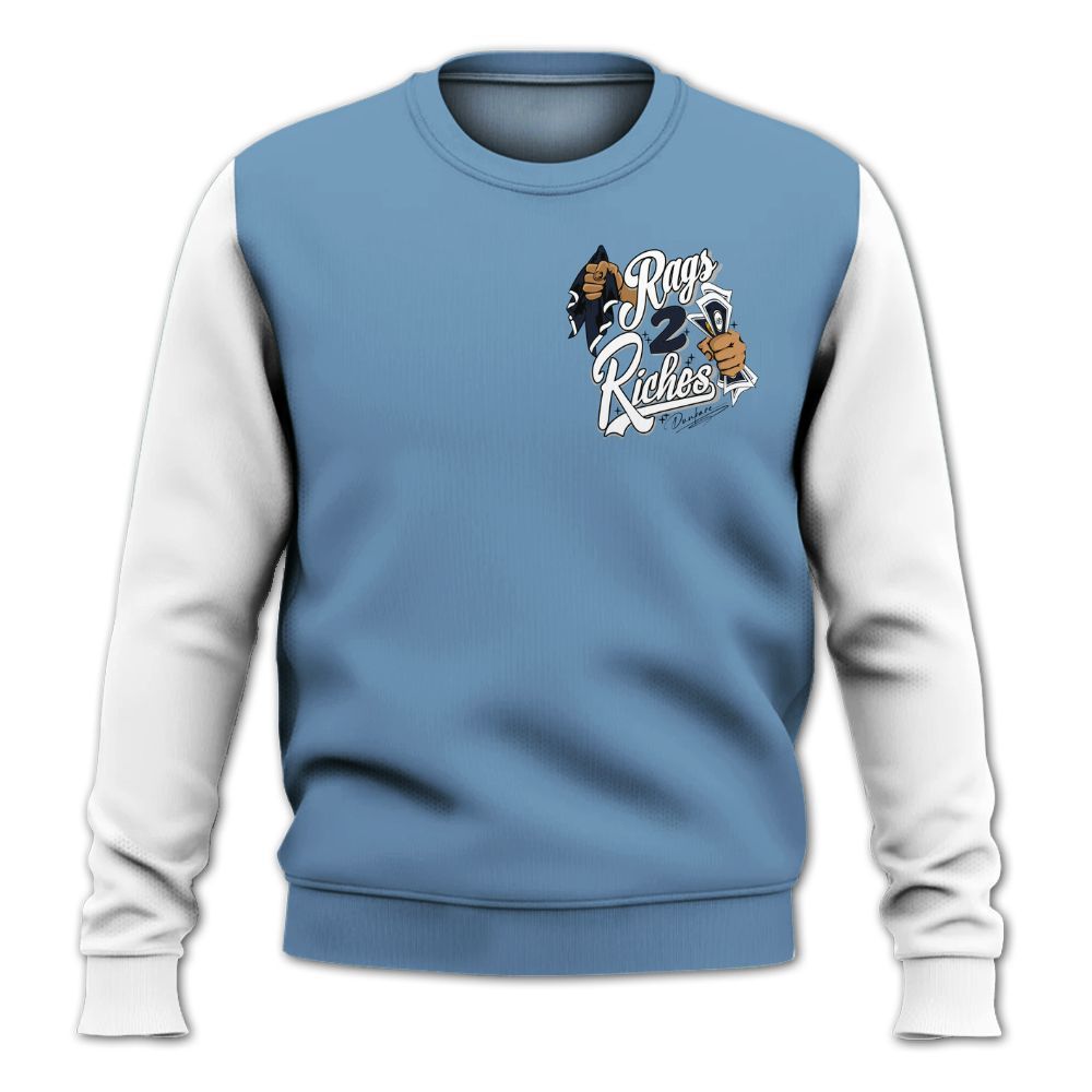 Sweatshirt To Match High OG First In Flight 1s - Custom Name Rag 2 Riches All Over Print