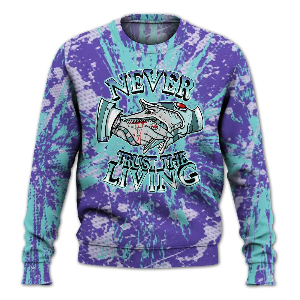 Sweatshirt To Match Low Hornets 1s - Never Trusting Living Graphic Halloween All Over Print
