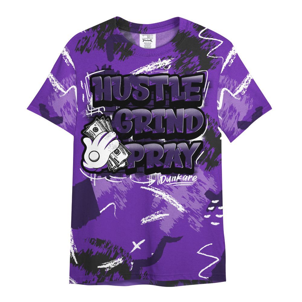 Shirt To Match Kobe 9 Elite Low Moonwalker - Hustle Grind Pray All Over Print
