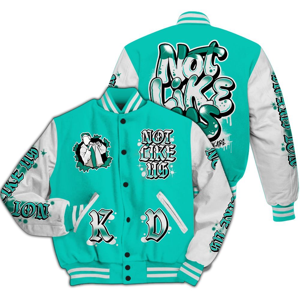 Varsity Jacket To Match Dunk Low Clear Jade - None Like Us Graphic All Over Print