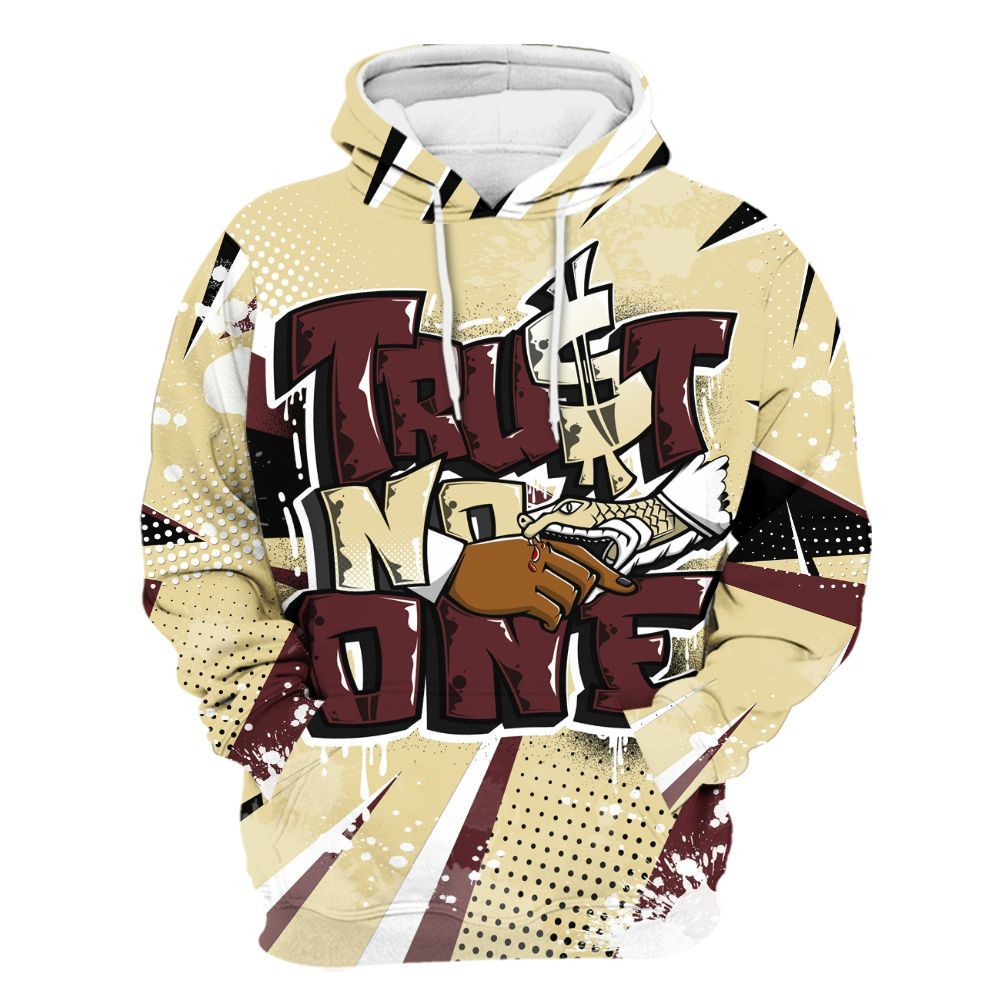 Hoodie To Match Women Phantom 12s - Poly Trust No One Dripping All Over Print