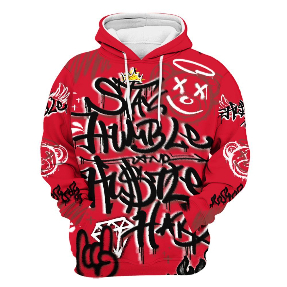 Hoodie To Match Air Max Sunder Gore Tex Fire Red - Humble Drip Streetwear Graffity All Over Print