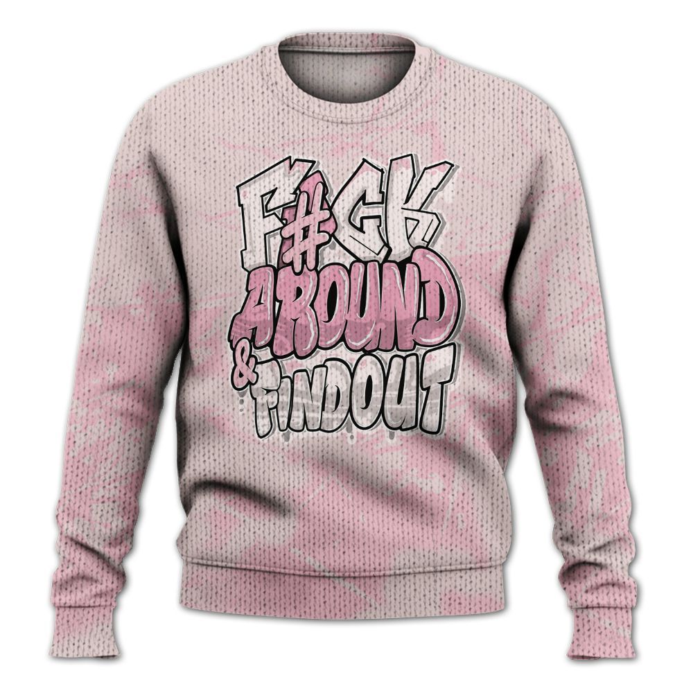 Knitted Sweater To Match Dunk Low KD 17 Aunt Pearl - F Around Find Out Graphic Profound