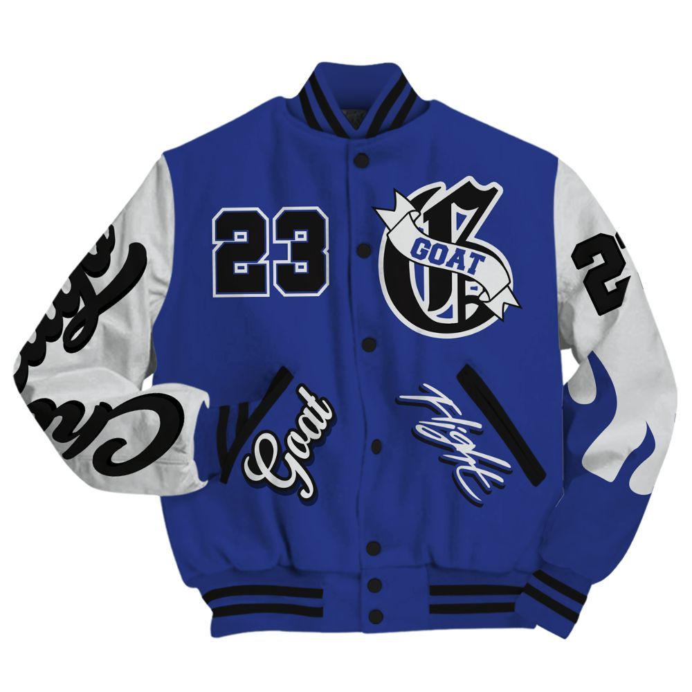 Varsity Jacket To Match JM Pro Black Concord - The G.O.A.T Streetwear All Over Print