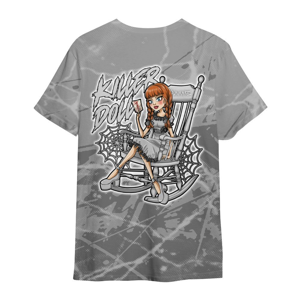 Shirt To Match Black Wolf Grey 12s - Killer Doll-A Halloween Profound All Over Print