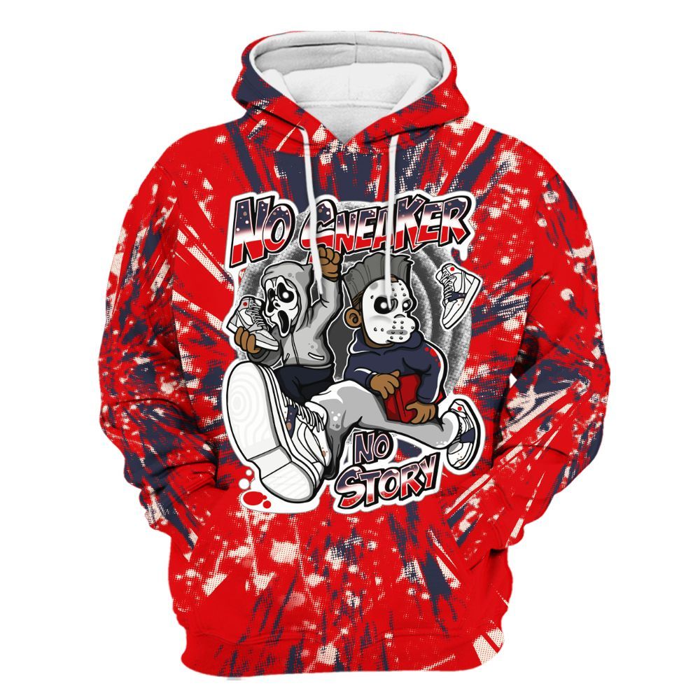 Hoodie To Match Low OG Howard University 1s - Sneakers Make Story Graphic Luxury All Over Print