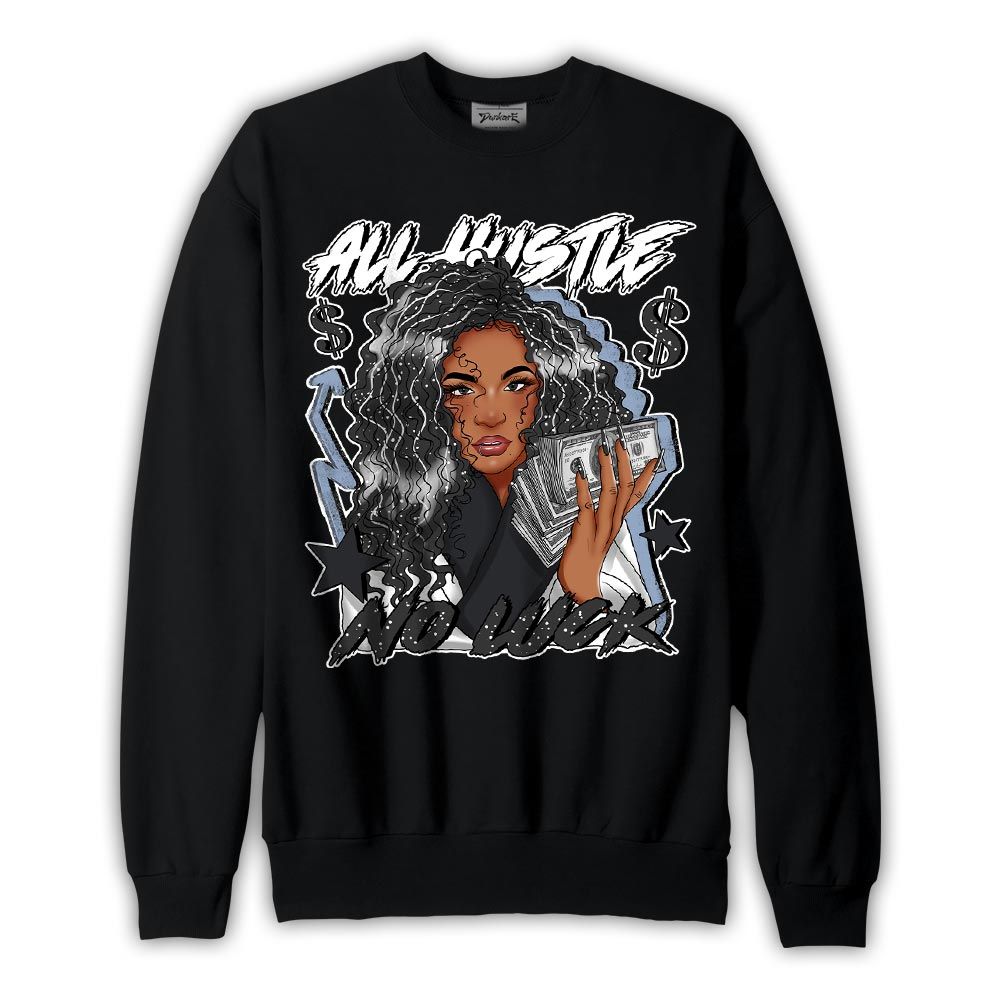 Sweatshirt To match Reverse Black White 6s Sweatshirt - All Hustles Unique Graphic