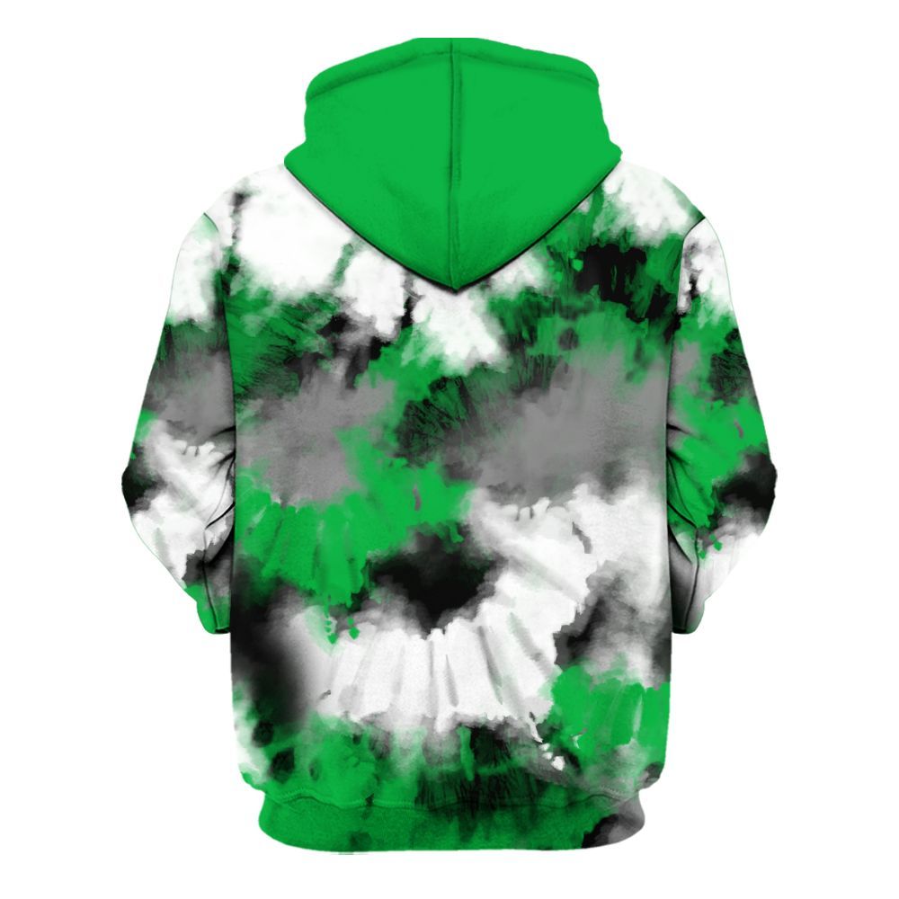 Hoodie To Match Lucky Green 5s - Tie Dye FK Around Find Out All Over Print
