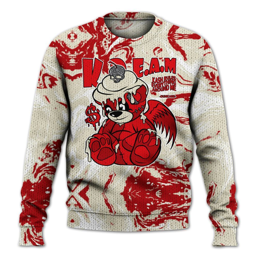 Knitted Sweater To Match Cement Grey 3s - Loot Bear Liquid