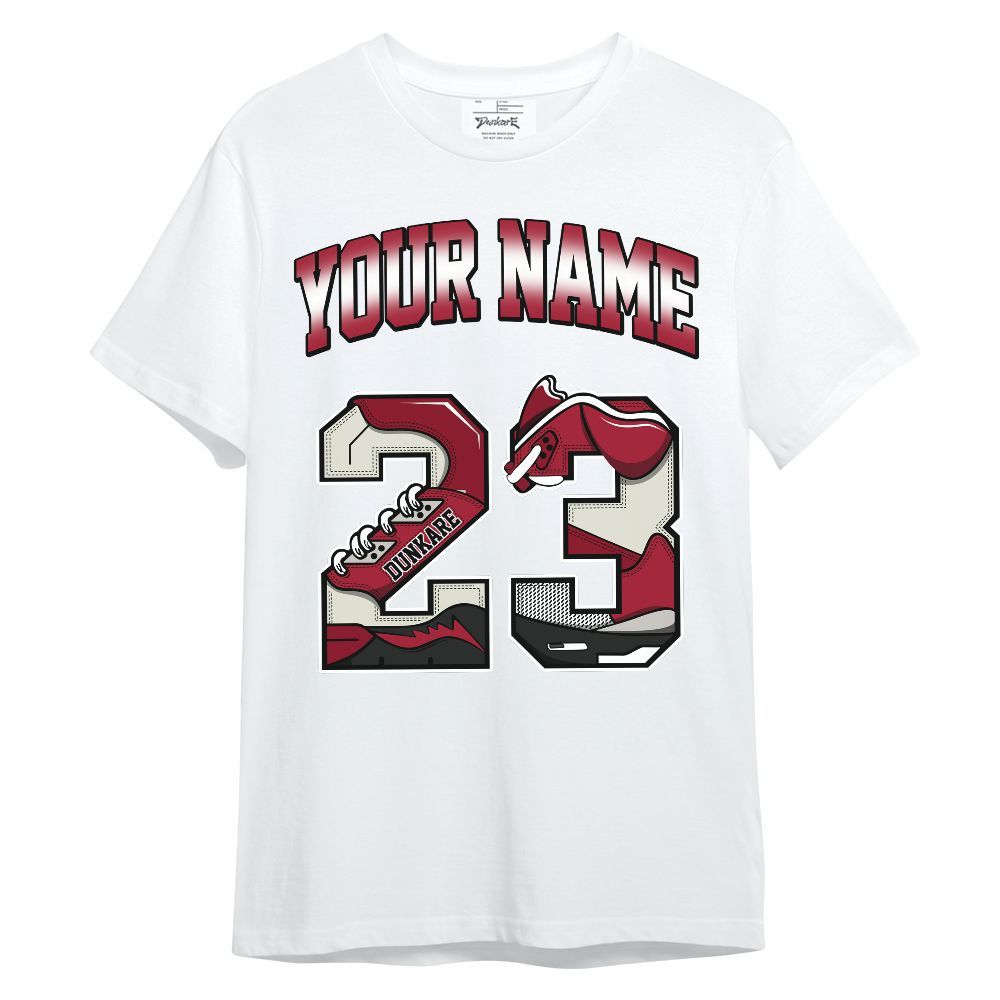 Shirt To Match High OG Black Toe Reimagined 1s - Custom Name Number 23 5s Unisex Shirt