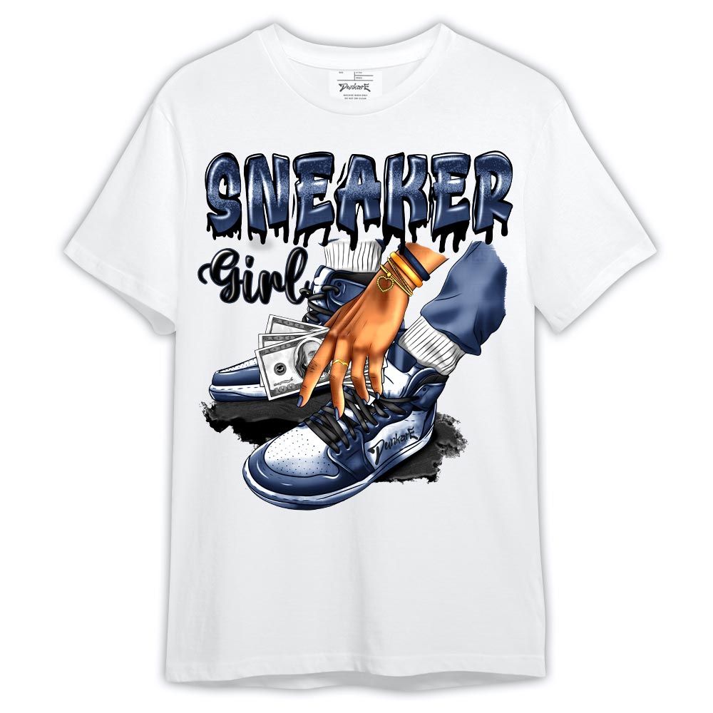 Shirt To Match Low Diffused Blue 11s - SNEAKER Girl Money Drip Shirt Outfit 1405 NCT