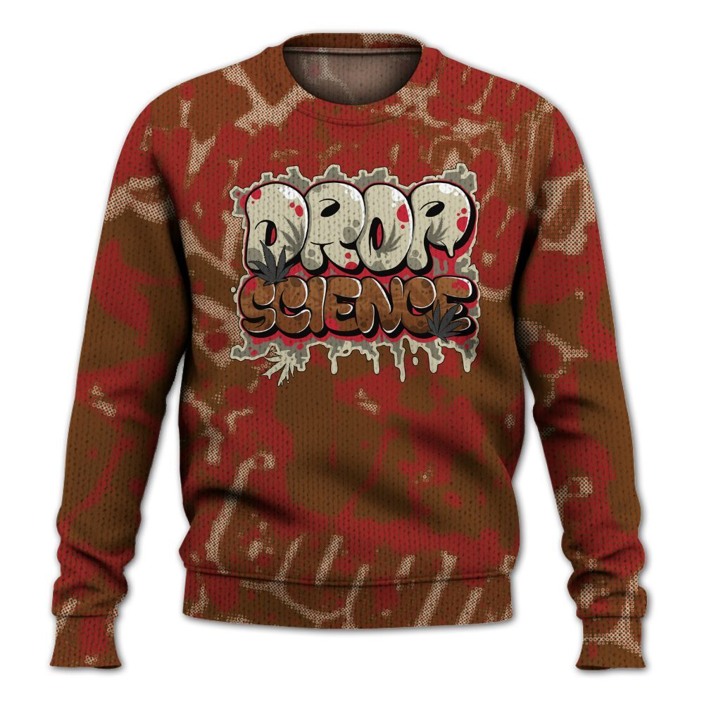 Knitted Sweater To Match Archaeo Brown 5s - Drop Science Street