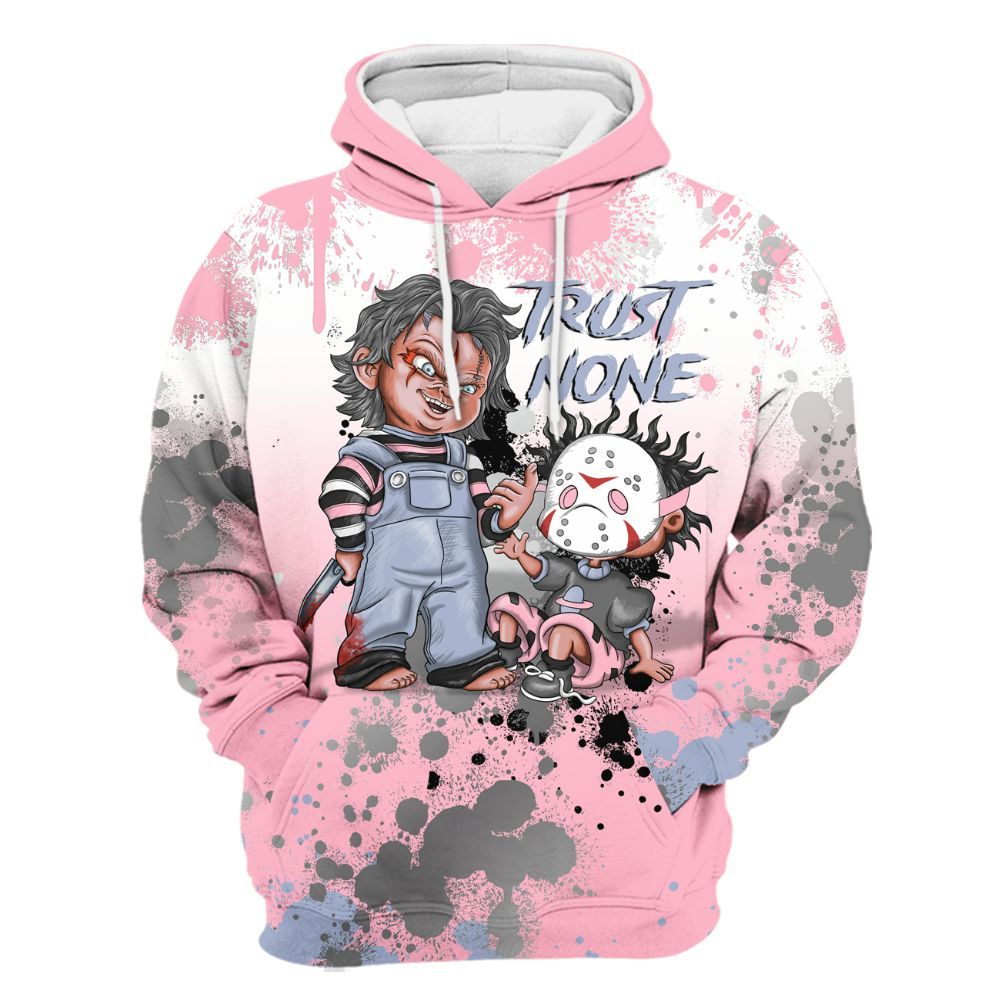 Hoodie To Match Retro 35th Anniversary 5s - Trust No One Scary All Over Print