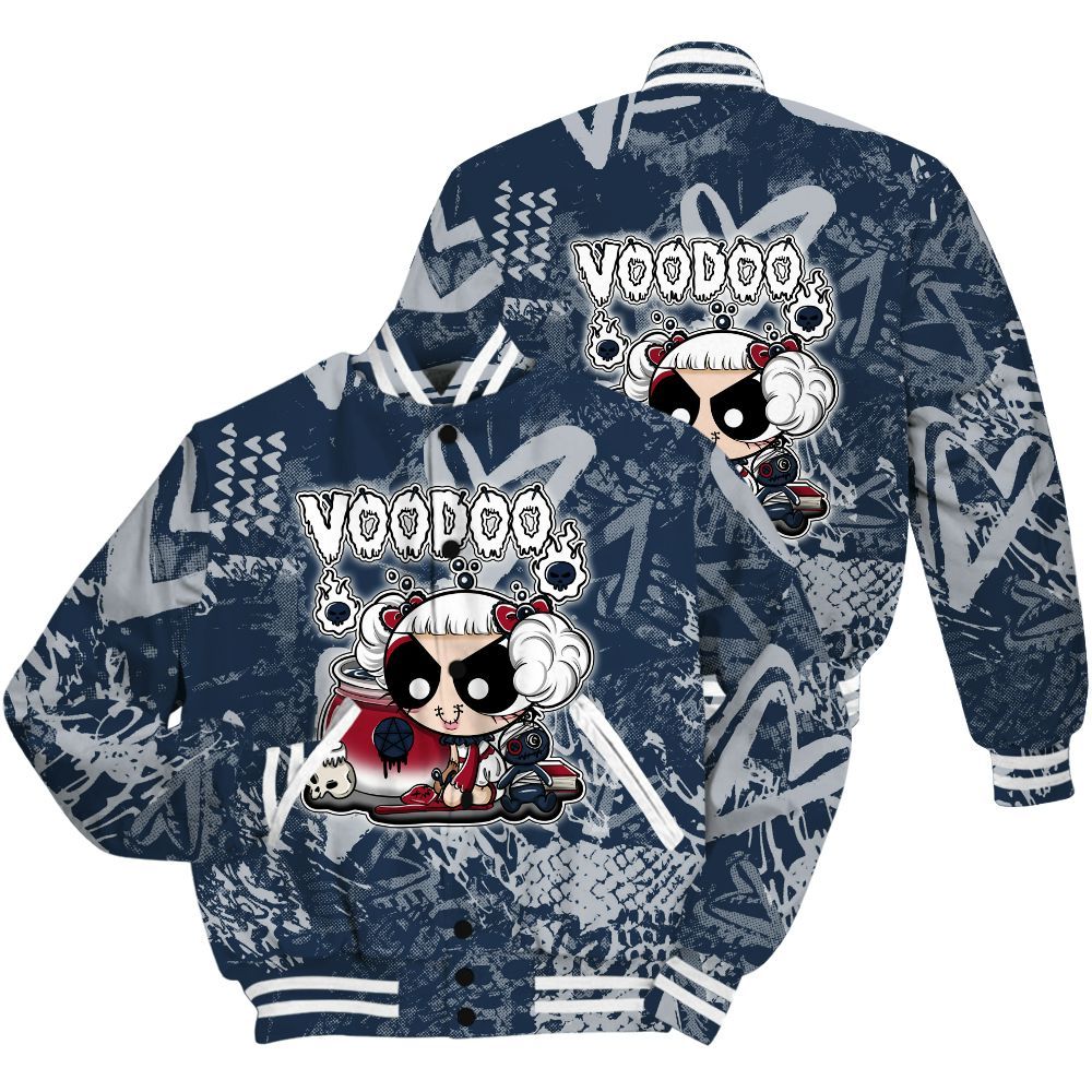 Varsity Jacket To Match Retro Olympic 6s Shirt - Voodooz Heart Grunge All Over Print