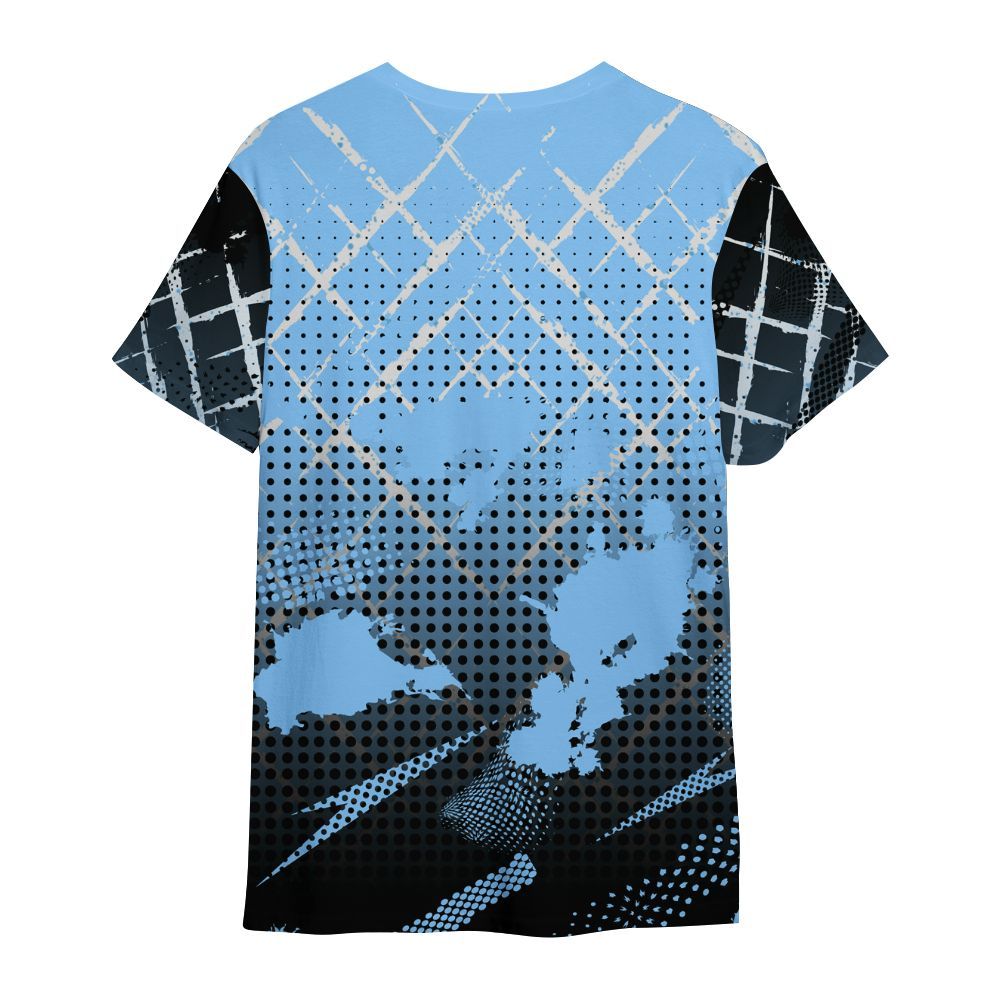 Shirt To Match University Blue 5s - Halftone Stand Business Dripping All Over Print