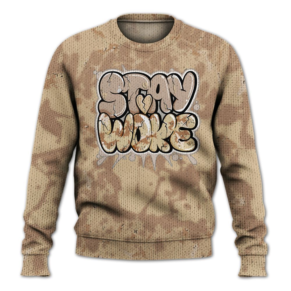 Knitted Sweater To Match Desert Camo 3s - Stay And Woken Street