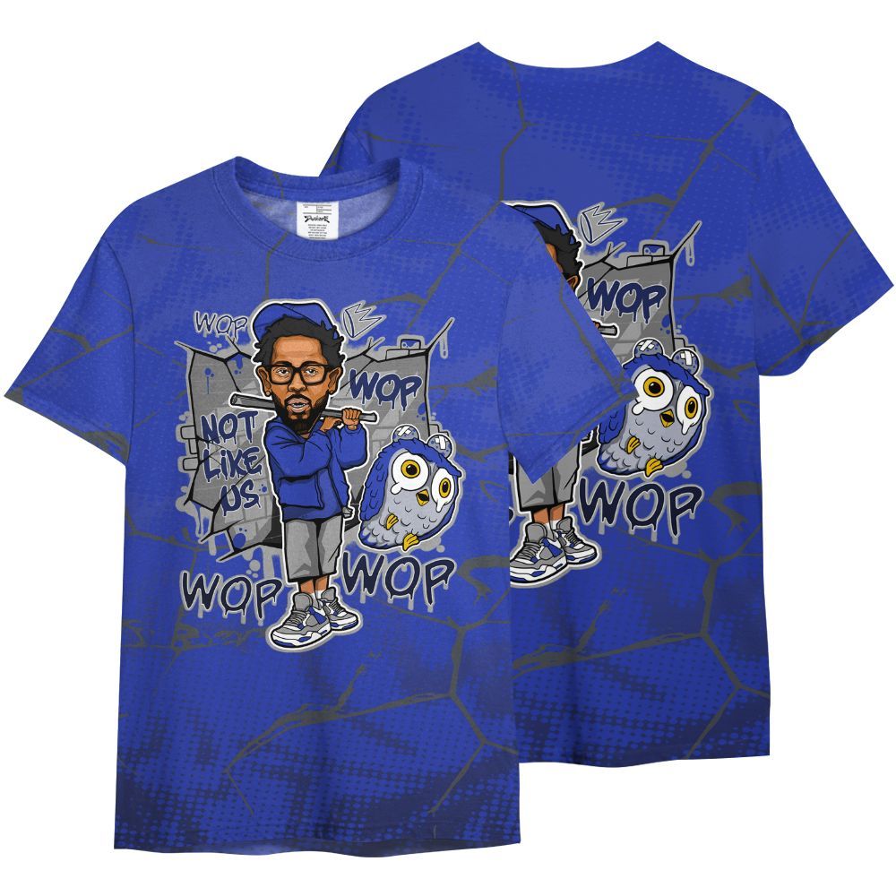 Shirt To Match Air Max Plus Black Racer Blue - None Like ComptonCity Graphic Crack All Over Print