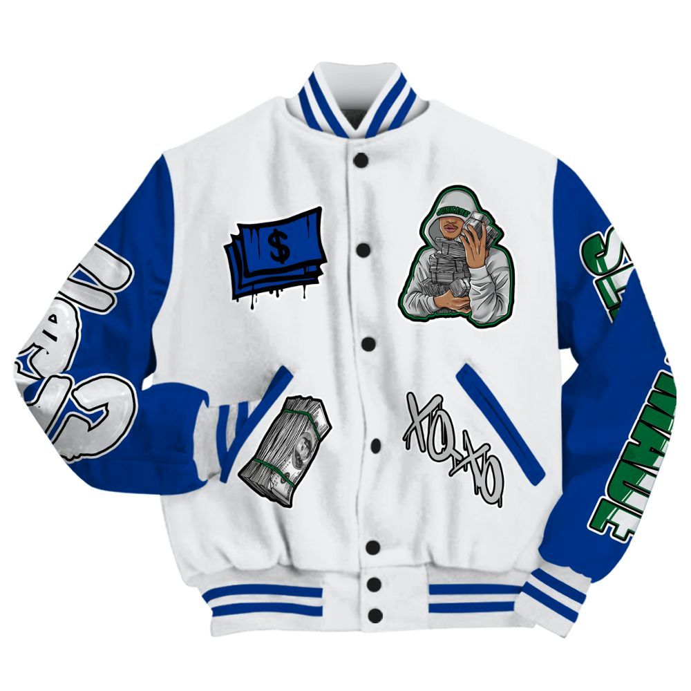 Varsity Jacket To Match Dunk Low Tennis Classic - Selfmade Unique All Over Print