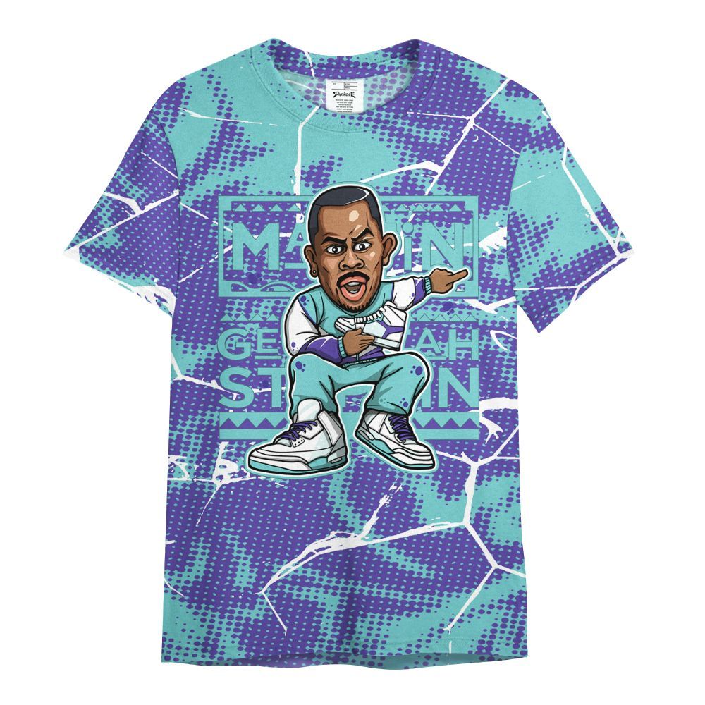 Shirt To Match Low Hornets 1s - Get Tag Sneakers Steppin' Graphic Crack All Over Print