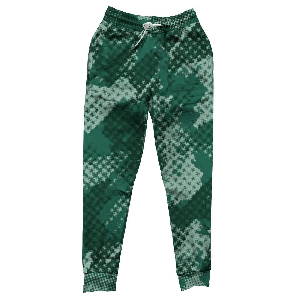 Sweatpant To Match Oxidized Green 4s - Abstract Halftone Graphic All Over Print