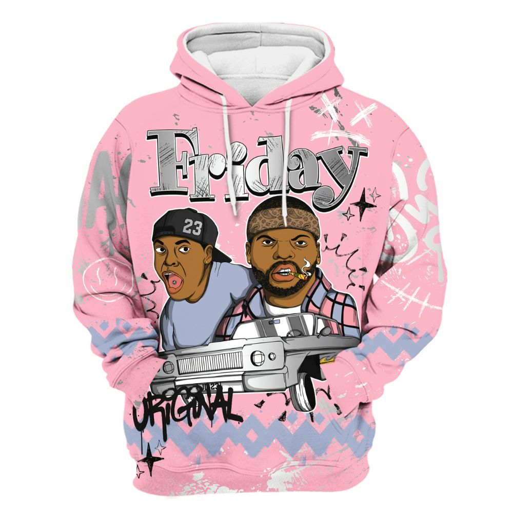 Hoodie To Match Retro 35th Anniversary 5s - Friday Sneaker Crayon All Over Print