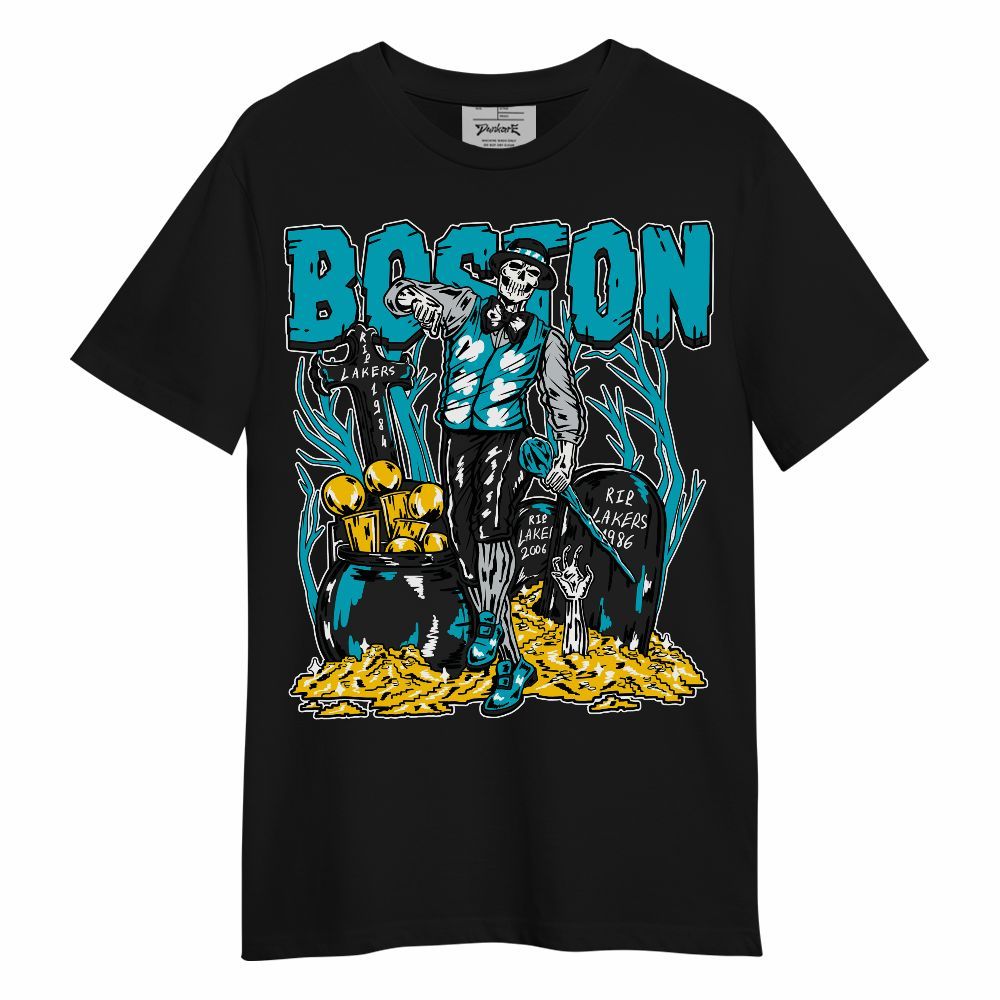Shirt To Match Retro Aqua 5s - Goldrush Skeleton Unisex Shirt