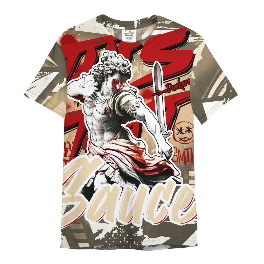 Shirt To Match Dunk Low Strawberry Waffle - This That Sauce Retro All Over Print