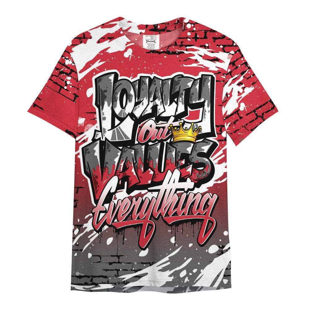 Shirt To Match Bunny 2025 8s - Values Of Loyalty Drip All Over Print