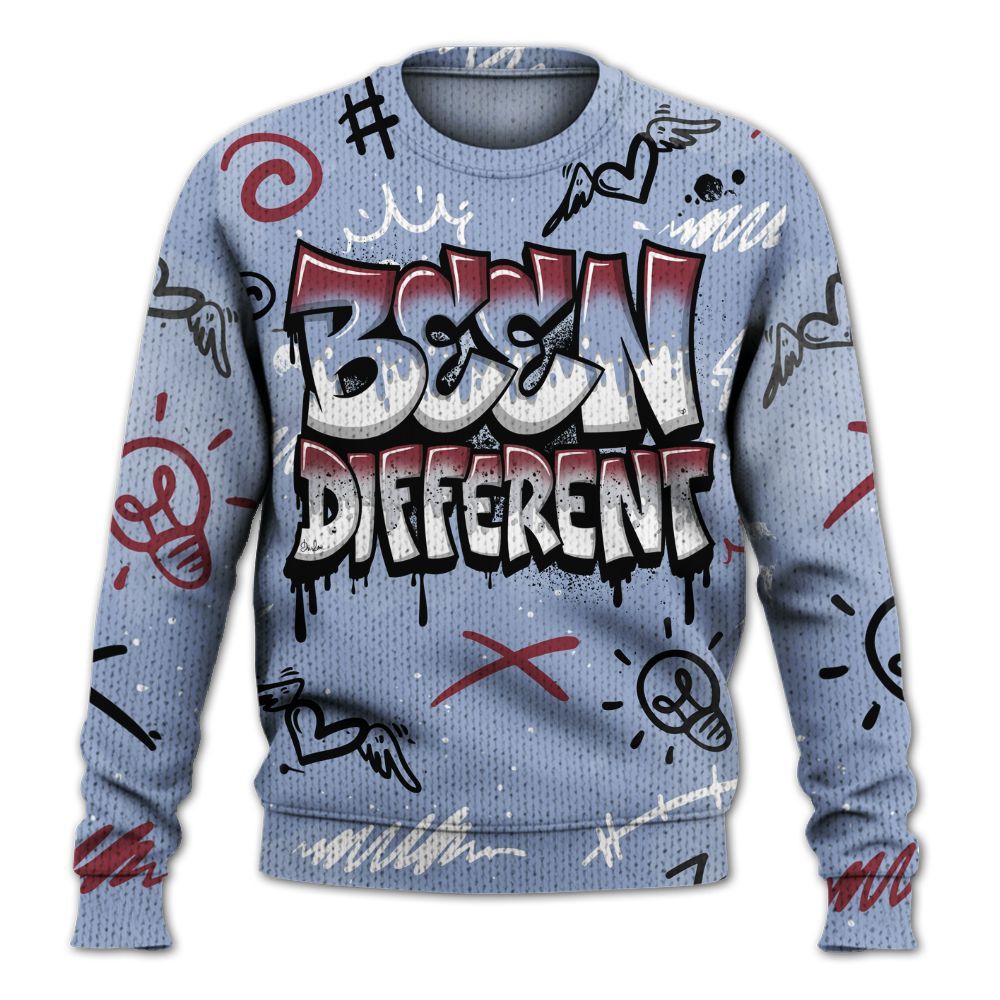 Knitted Sweater To Match Black Metallic 5s - Drip Been Di2ferent