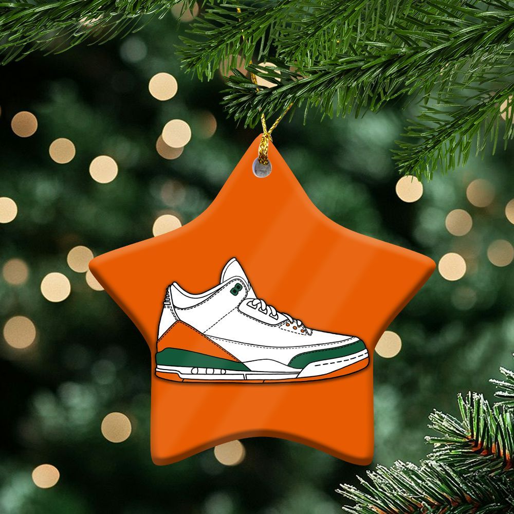 SoleFly Sail Gorge Green 3s Ceramic Ornaments
