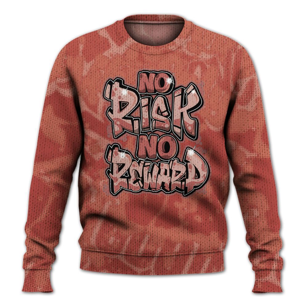 Knitted Sweater To Match Dune Red 13s - No Risks No Reward Street